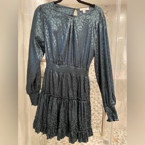 Dark green She & Sky long sleeve dress. Size S